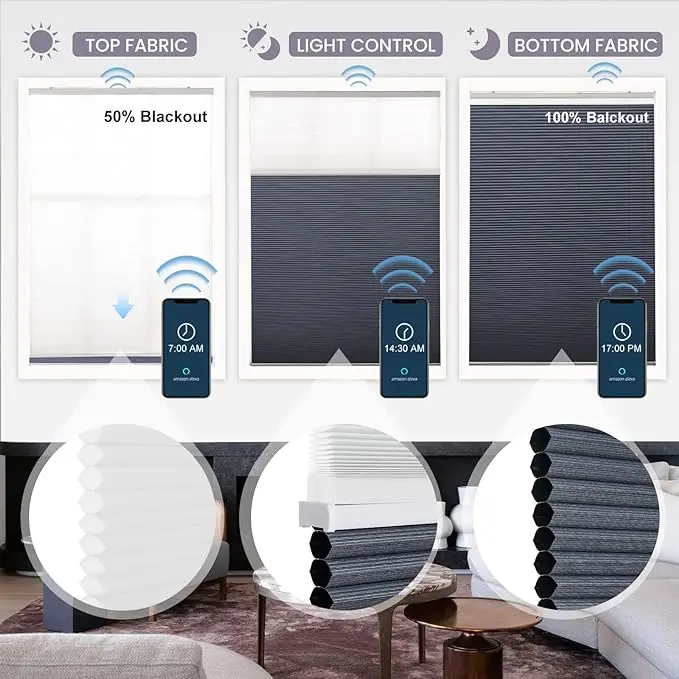 Easy Fit Waterproof Honeycomb Blinds Cellular Shades Blackout Blinds Persilux Honeycomb Blinds