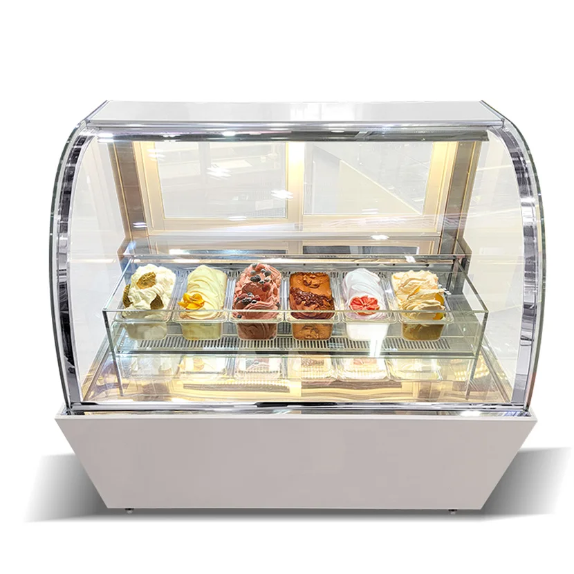 Лидер продаж шкаф для мороженого жесткий дисплей витрина sevel gelato изогнутый стеклянный