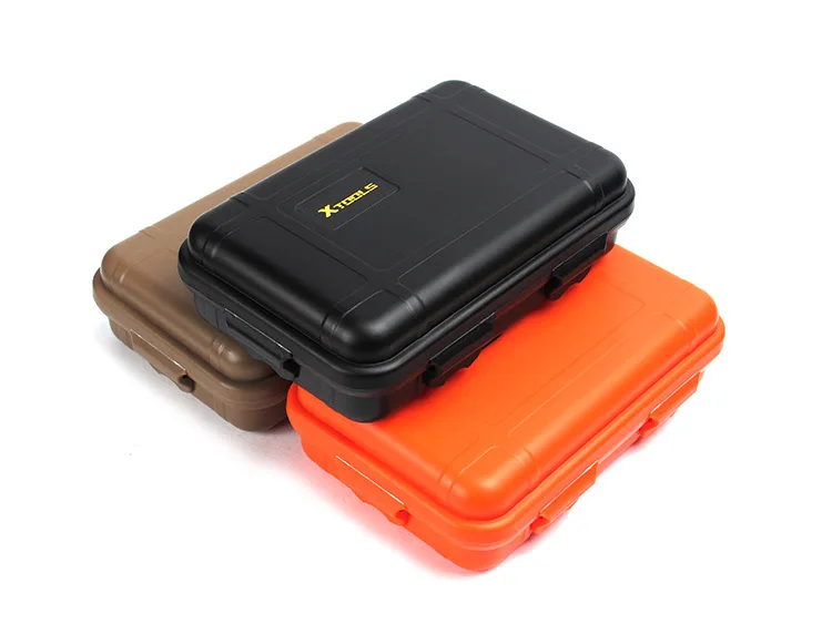 Waterproof Sealed Storage Box Survival Box EDC Tool Outdoor Camping Travel Case PE Carton Case 17*10.5*5cm Medium Plastic Case