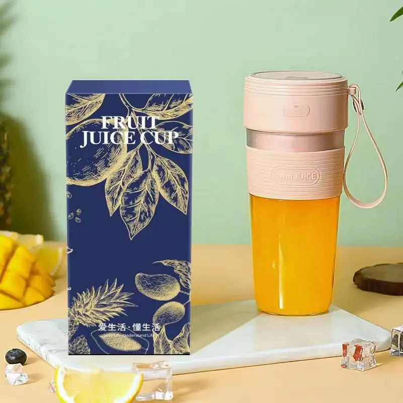 Portable 300ml mini fruit milk juicer Electric USB Rechargeable Ice Smoothie Fruit Blender handheld traveling Juicing Cup