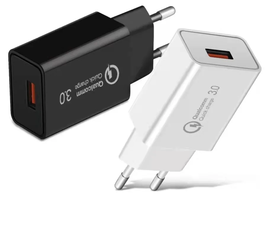 
QC3.0 fast charge charging Single USB fast charger 5V3a9v2a 18W mobile phone adapter EU and US regulations 