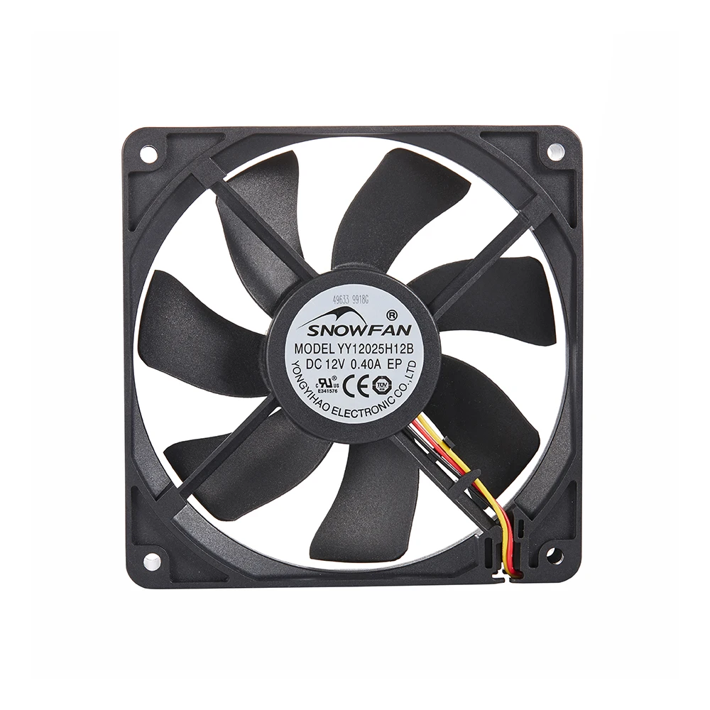 Top Quality 24V 48V 120x120x25Mm Ball Or Sleeve Bearing PWM 120Mm 12V 4500RPM Dc Fan