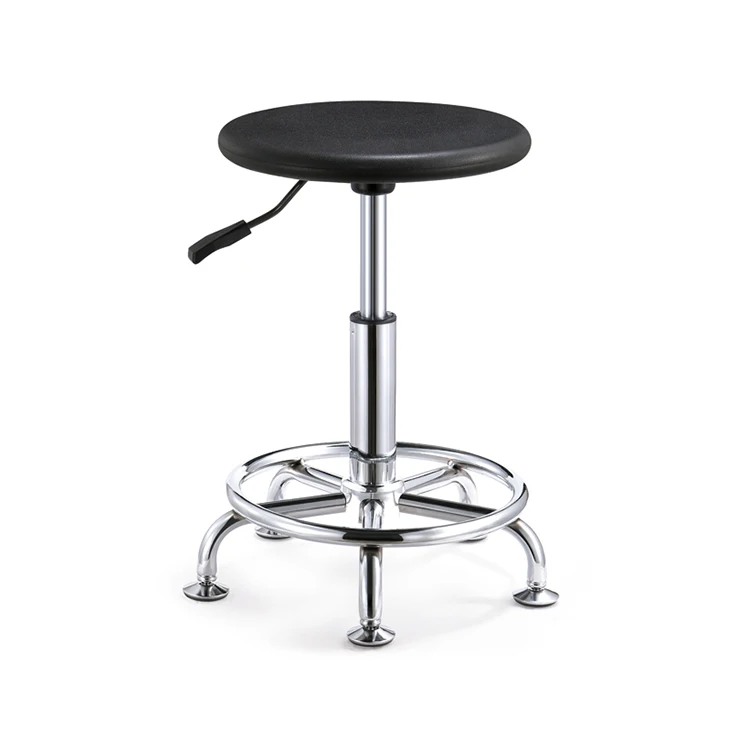 Simple design Lab chair/Fix kitchen barstool/Antislip Surface PU foam Industrial ESD Chair