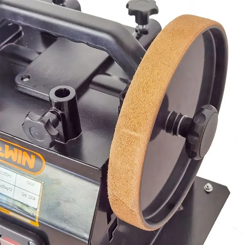 Allwin SCM8101 Leather Stropping Wheel Axe Sharpener Water Cooled Wet Bench Grinder Nose Scissors Electric DIY Grinding Wheel