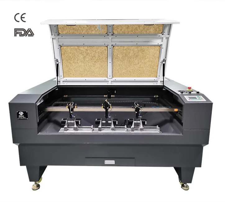 1390 CO2 Laser Cutting Engraving Machine Three-head Cutter for Jewelry Metal processing Industry CE Certified