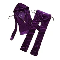 
Low MOQ! Best Selling Custom Design High Quality Women Sweat Velour Tracksuits 