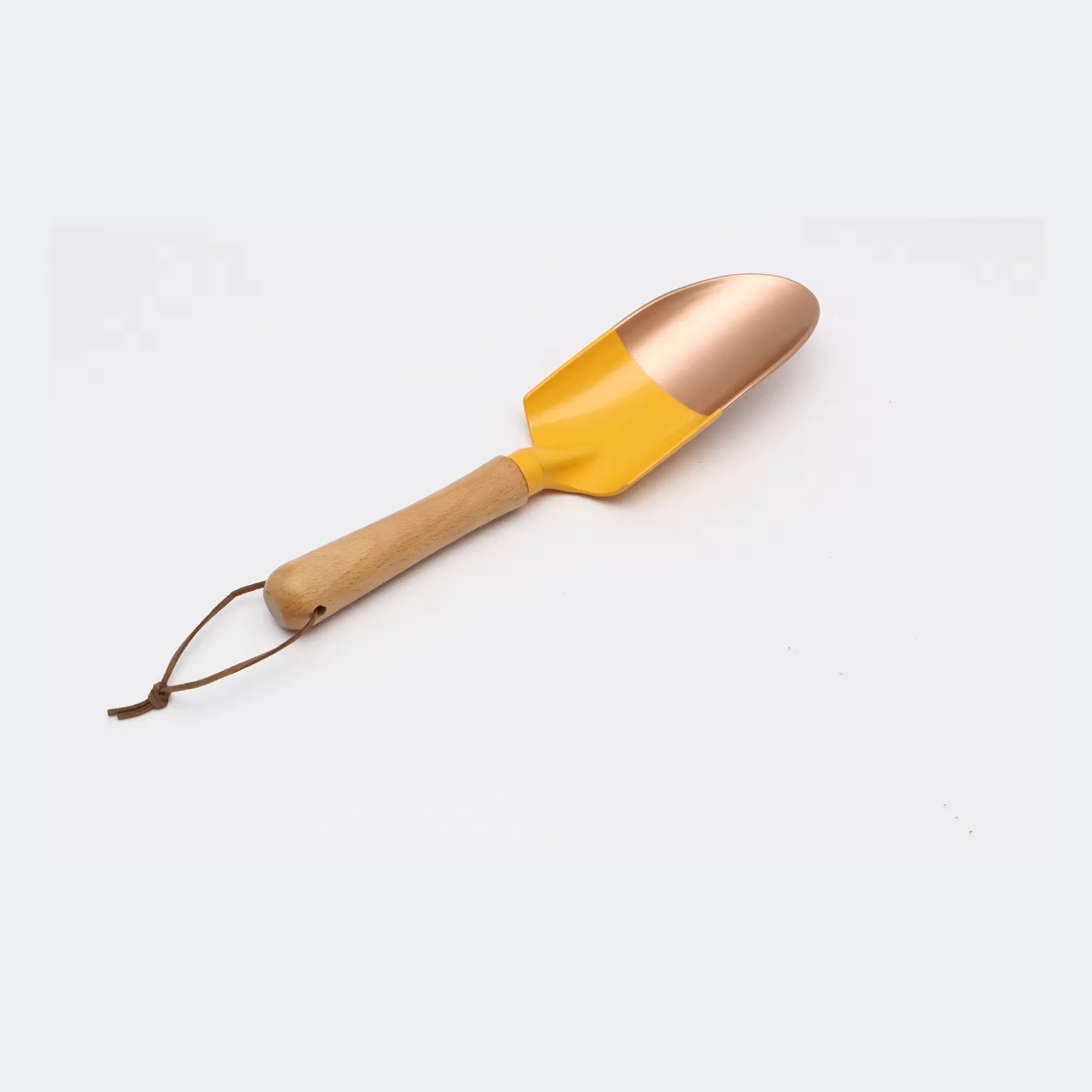 Garden HandHeld Tools Set Mini Aluminum Garden Leaf Claw Rakes Digging Small Shovel with Custom Wooden Handle