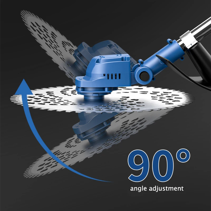 21V Rechargeable Grass Trimmer Cordless Grass Cutter Machine Household Small Weeder Battery Powered Electric Lawn Mower