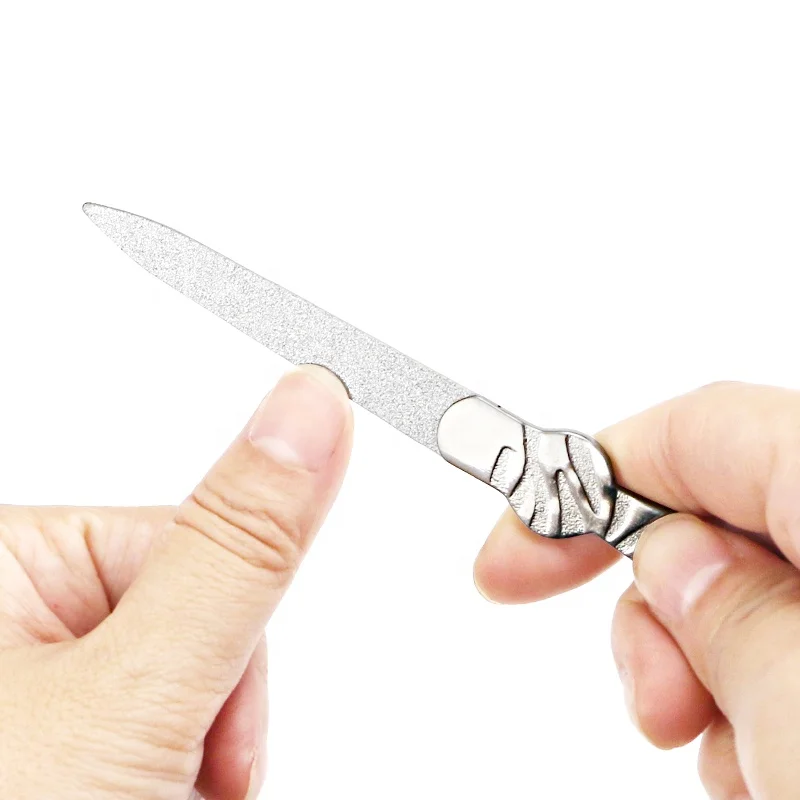 Beauty salon special high-quality manicure tool double-sided fast polishing nail surface stainless steel nail file