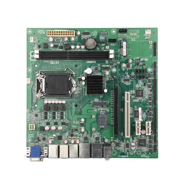 Intel LGA1150 DDR3 16 ГБ 2 lan параллельный порты и разъёмы micro ATX промышленных встроенный материнская плата ПК с H81