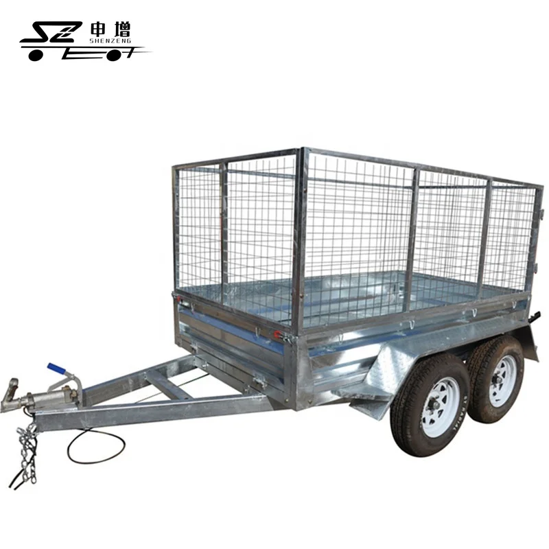 Прицеп с бортовой платформой с тандемной осью и доской, 5-тонный гидравлический самосвал