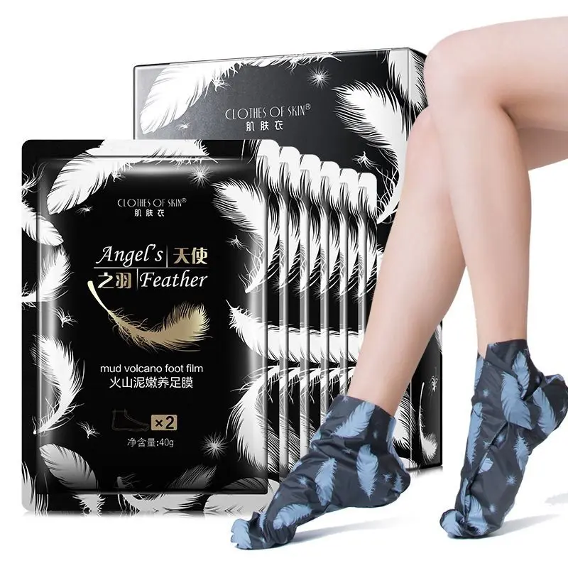 Volcanic Mud Remove Foot Exfoliating Foot Mask Whitening Anti-Aging Moisturizing Peeling Skin Socks Skin Care