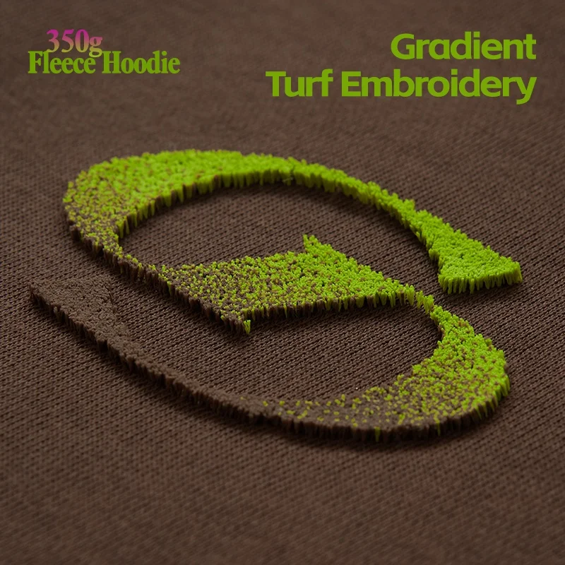 INFLATION Raglan Sleeve Turf Embroidery Zipper Hoodie 350 GSM Fleece Zip Up Premium Hoodie