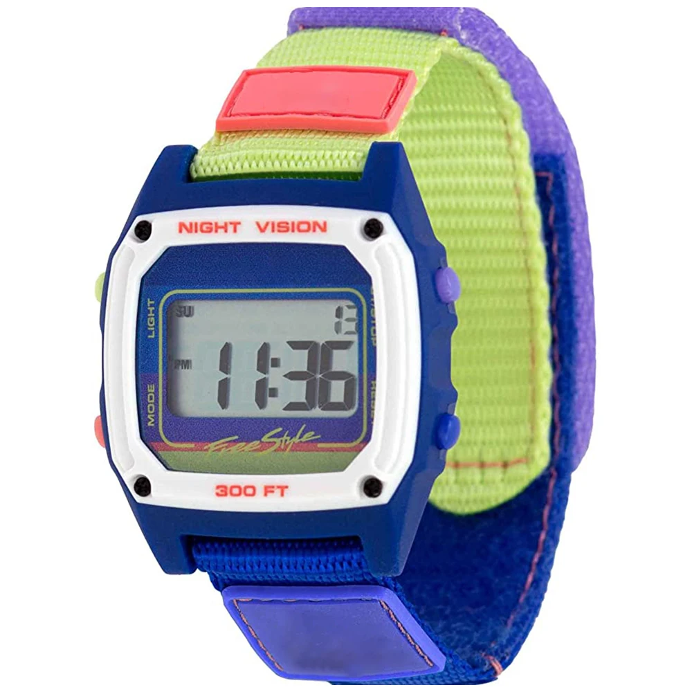 Модные спортивные цифровые часы с пластиковым и нейлоновым ремешком