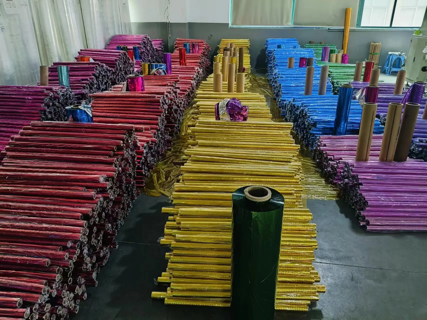 metalized colored hologram BOPP, PET, CPP Films for Packaging Printing thermal lamination decoration