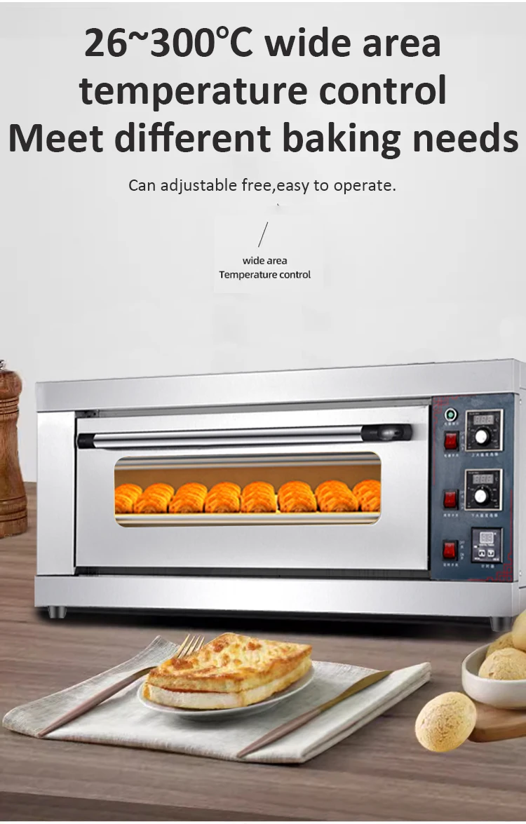 Electric Gas 1/2/3 Deck Bread Baking Machine For Bakery.jpg