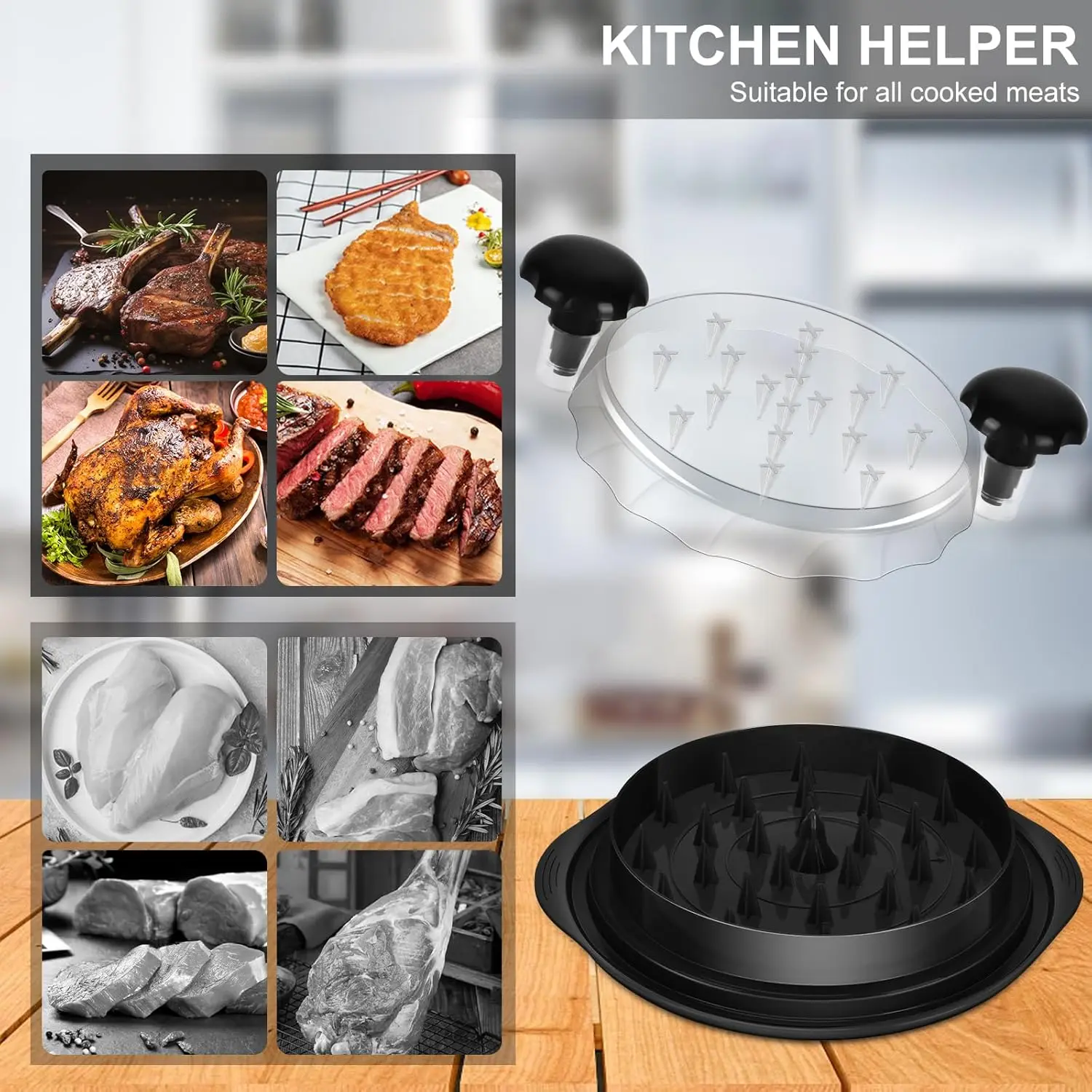 Chicken Shredder Tool Twist BPA Free Ergonomic Handle Non-slip Base The meat shredder machine for Chicken Pork Beef