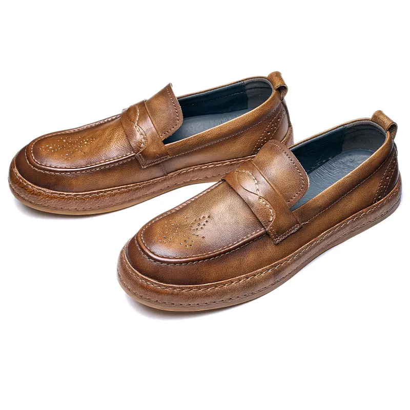 Wholesale Genuine comfortable classic casual leather man shoes for men new styles dress shoes