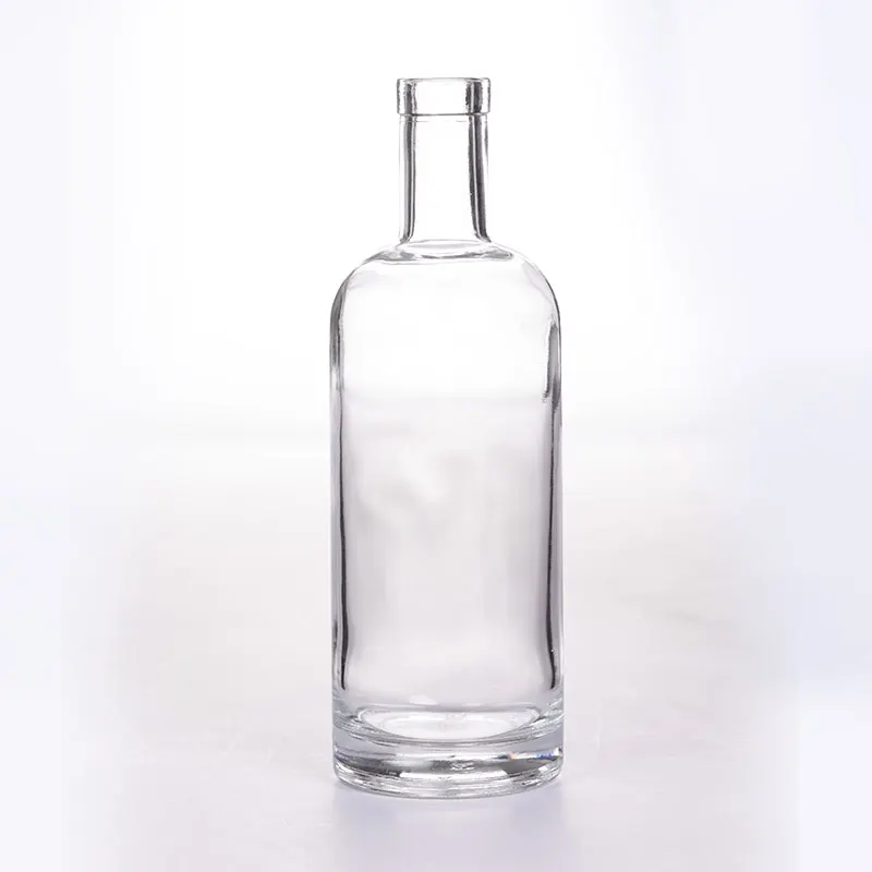 500ml 16oz Vinegar Glass Bottle Bar Top Polymer Sprout Super Flint Vodka Nordic Liquor Glass Bottle Heavy Bottom