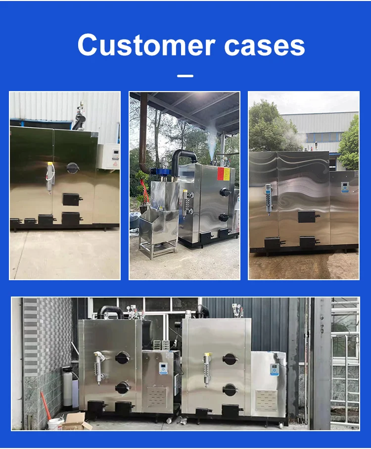 Factory 50kg 100kg 120kg 150kg 200kg 300kg 500kg Biomass Pellet Fired Steam Generator For Sale