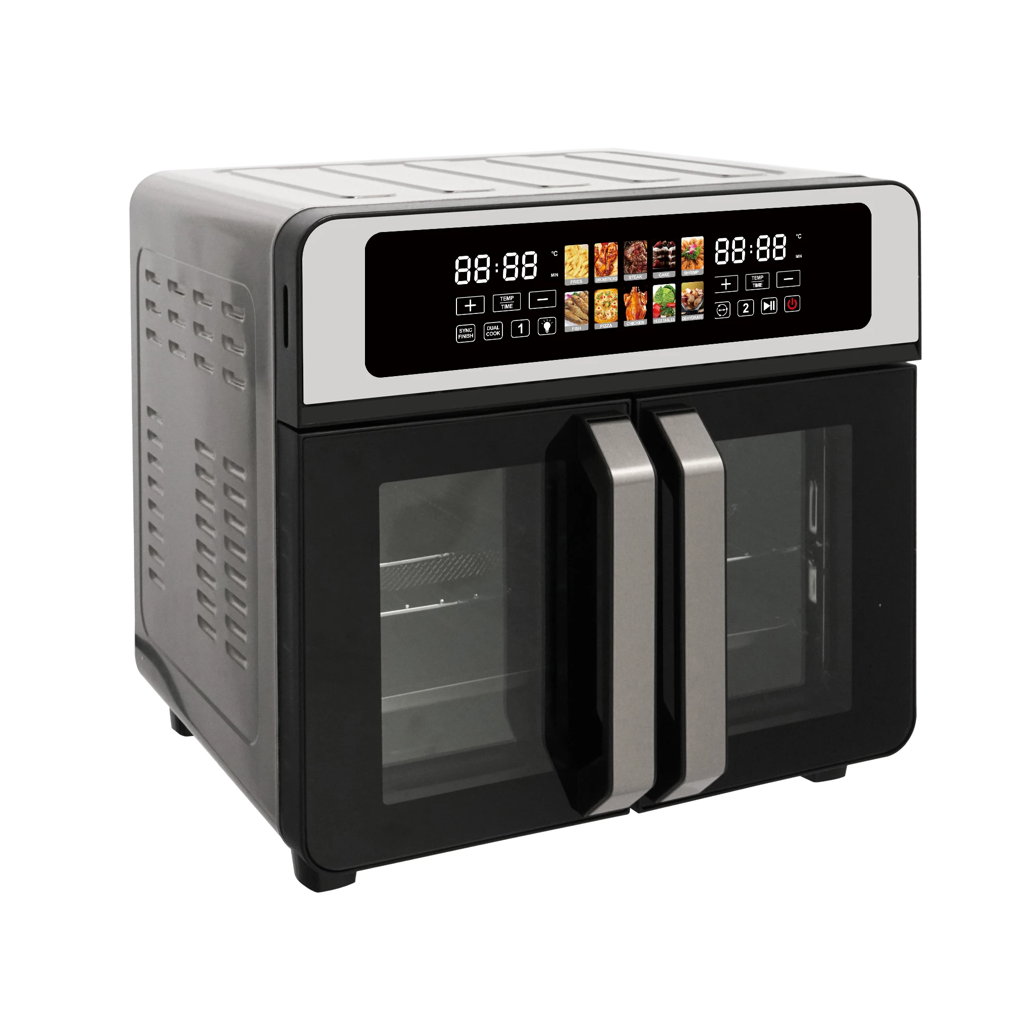 Wholesale PRICE 1700W French Door 23l multi Air Oven Oil Free Stainless Steel Convection Hot Air Oven