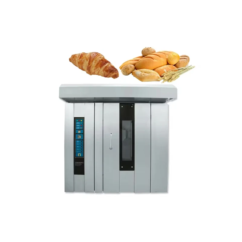 Full Series Bakery Equipment hot blast rotary oven 32 trays baking production line