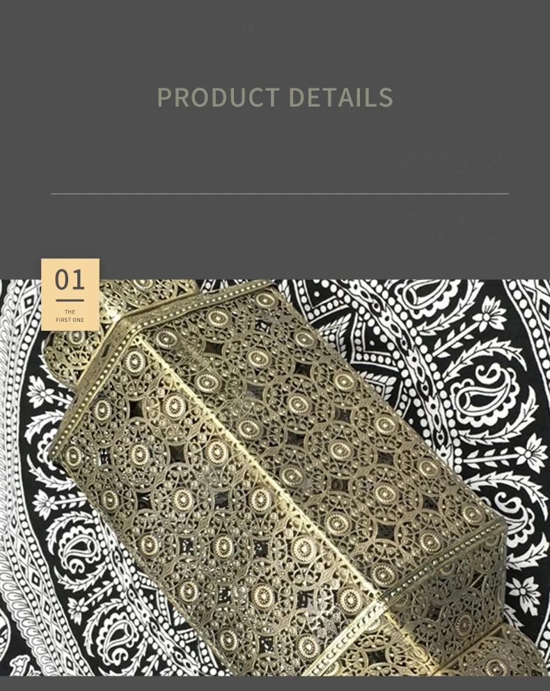 Thai style retro chandelier Thai style Arabic style restaurant club bar table designer art deco lamp