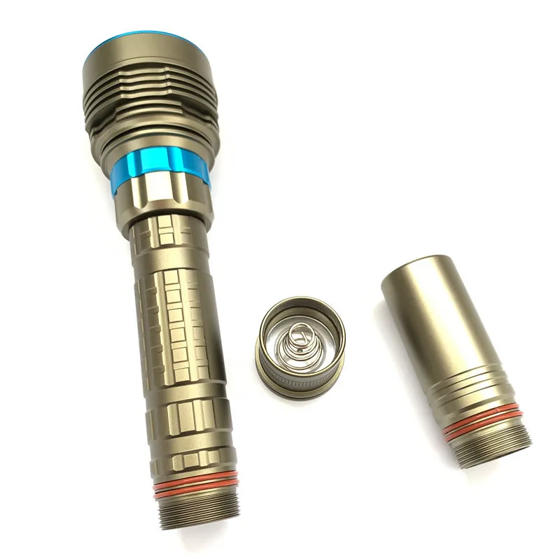 Professional 7000 Lumen L2/T6 7LED Flashlight for Scuba Diving Waterproof Underwater Torch for Deep Sea & Cave Use