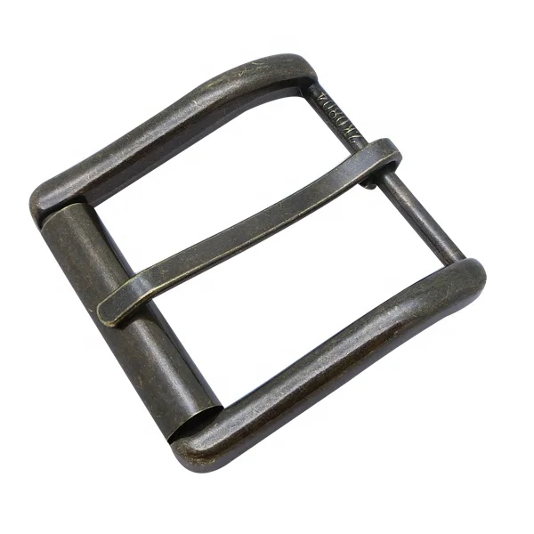 35mm deep antique brass jeans roller pin belt buckle for men strap buckle custom accessories laser formal bag buckle