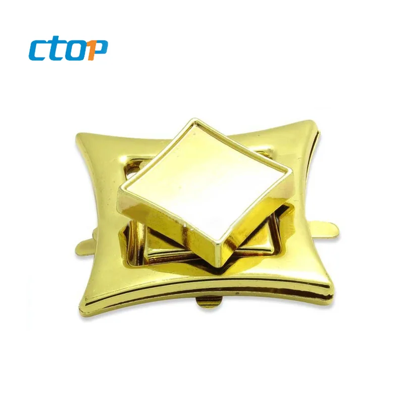 Fashion handbag lock hardware gun color handbag parts delivery on time