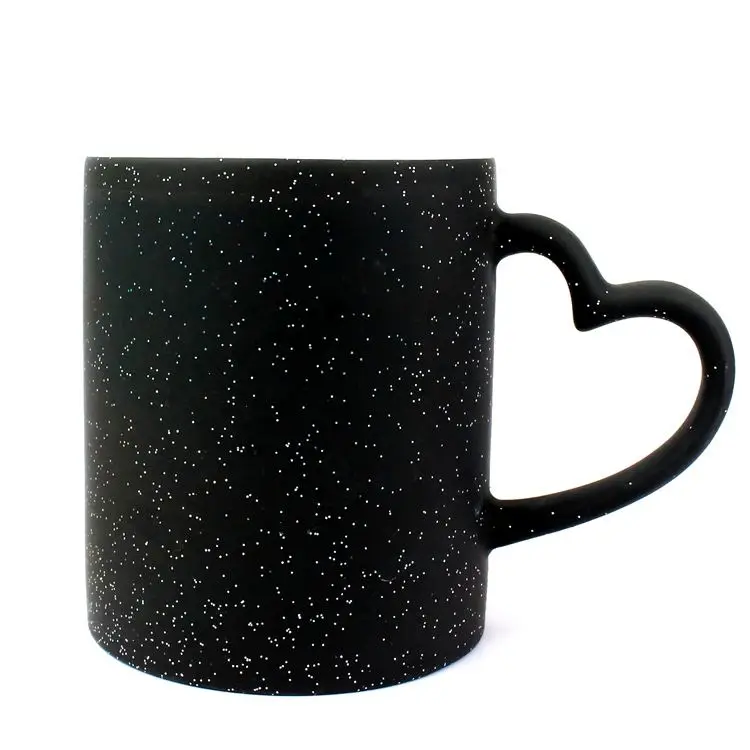For Love Couple Glitter Color Change Sublimation Mugs Coffee Mug Cup