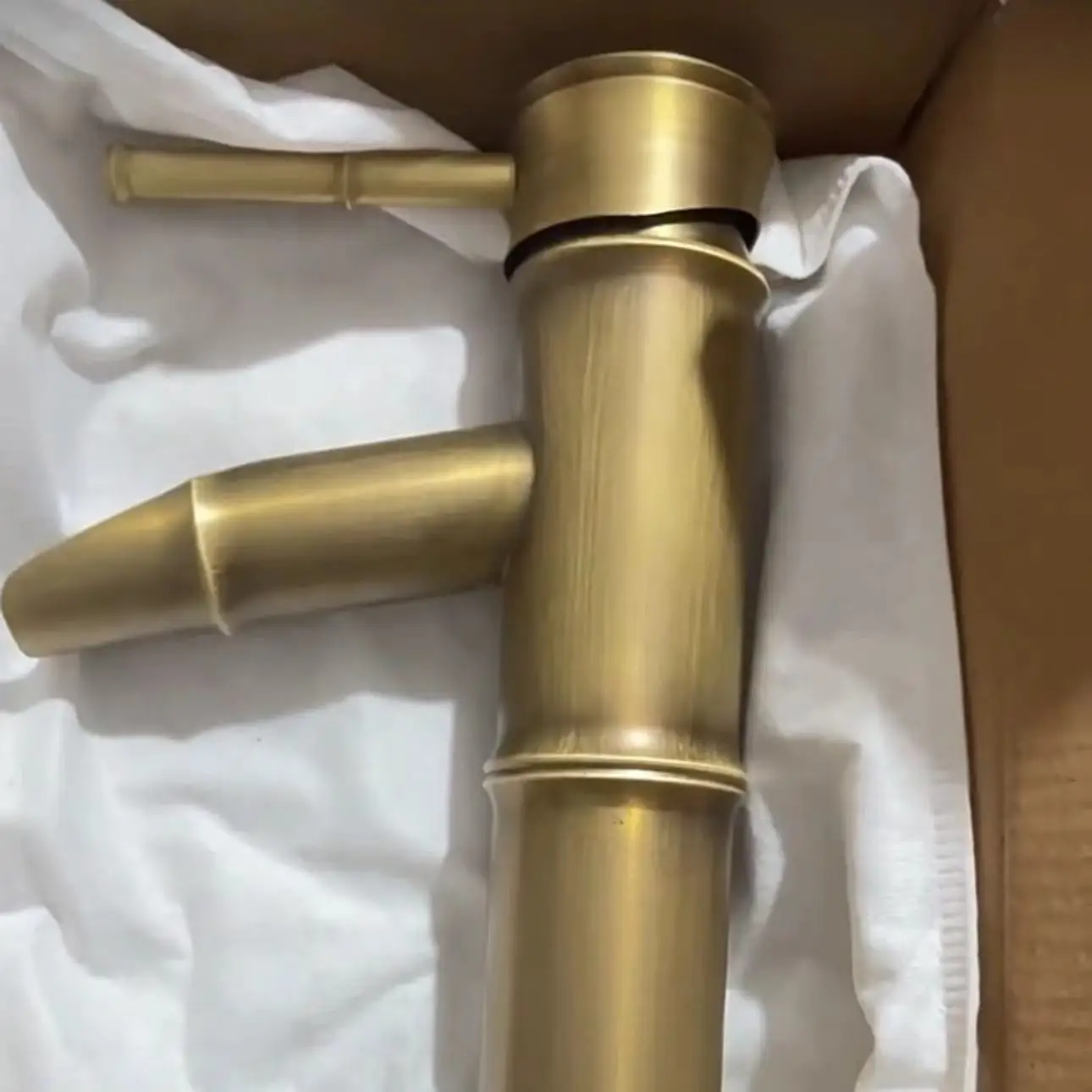 Modern Hot sale  High Quality All Brass Copper Basin Faucet Bamboo Shape Faucet Hot And Cold Water Mixer Tap