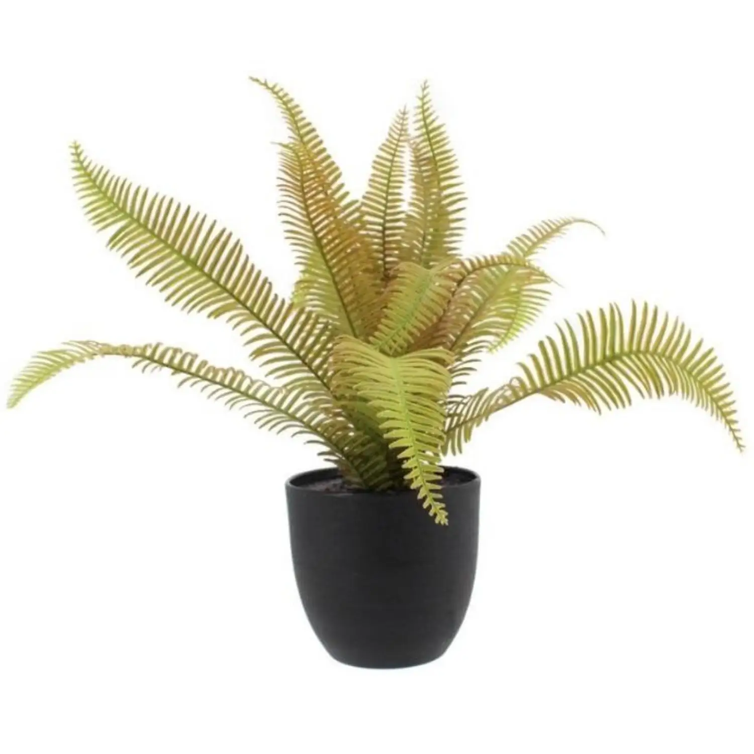 High Quality Faux Fern Pot Plant Artificial Realistic Boston Fern Artificial Fern Plants with Black Pot