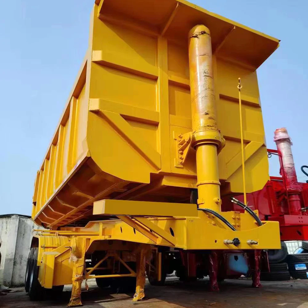 Hot Selling 3Axles Heavy Duty 40Tons Tipper Semi Trailer Cargo Transportation Dumper Truck Trailer For Sale