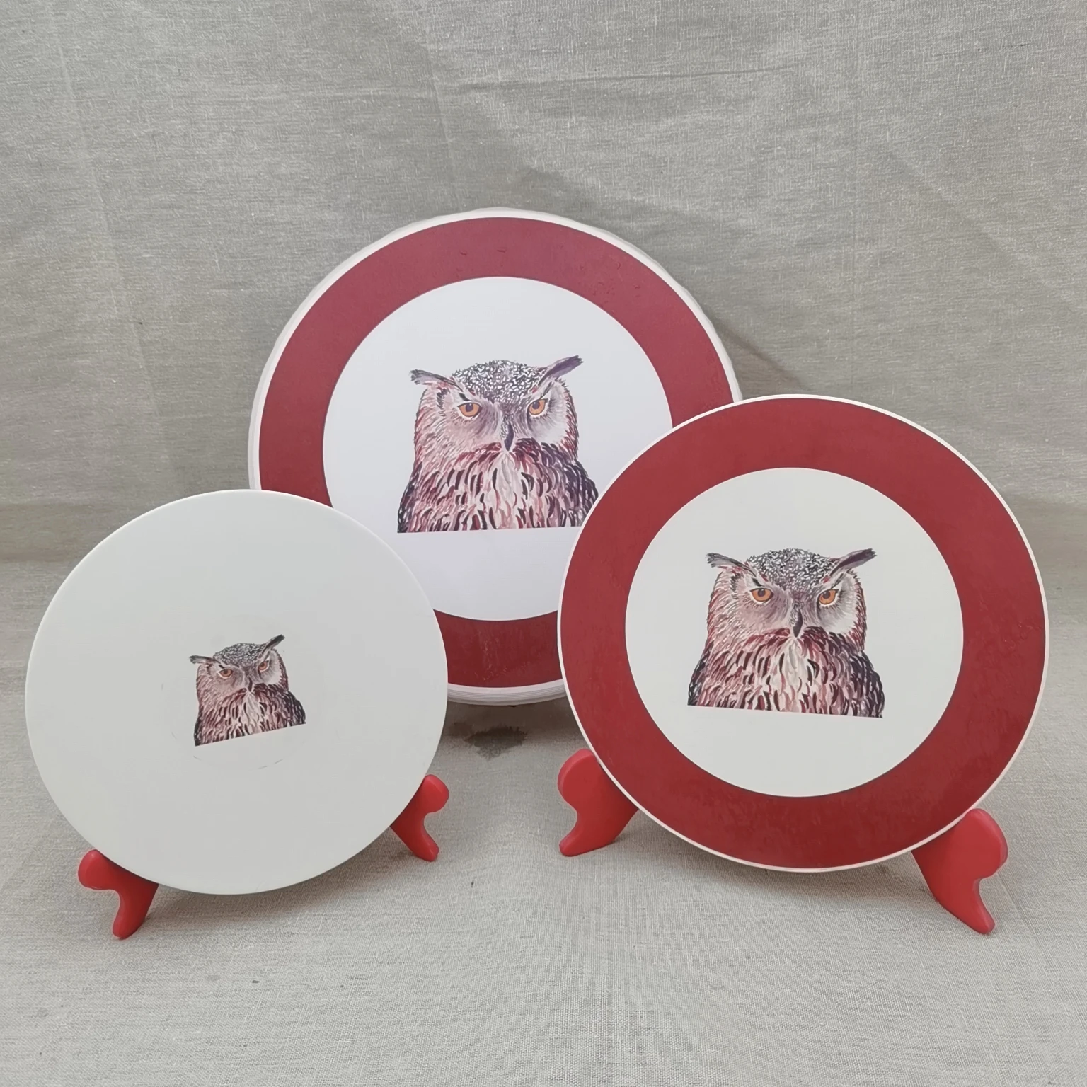 2022 New CRAB Design Melamine Plate Sets Rack With Customized Table Decor Art Framework For Decoration Plate