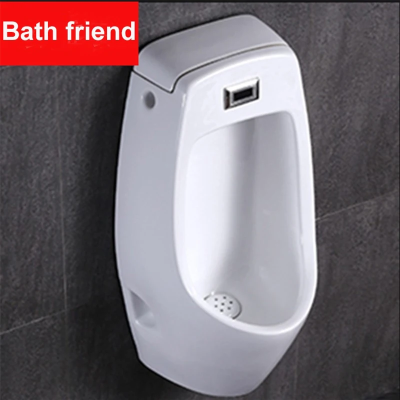 Porcelain ceramic one piece toilet urinal wall hung sensor urinal bathroom smart Urinal