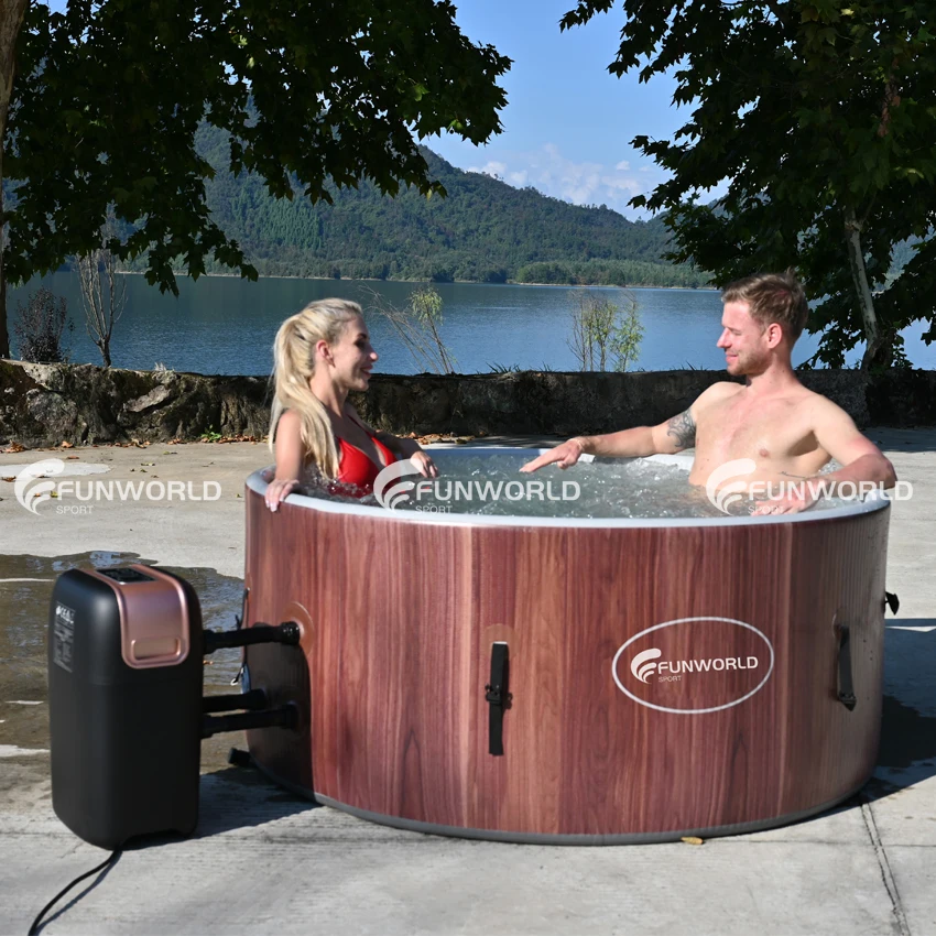 Hot Sale Jacuzzi Swimming Pool Inflatable Jacuzzi Spa Tubs	Recovery Ice Tub Foldable Bathtub For Outdoor