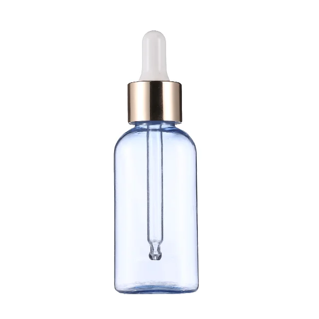 Wholesale mix Color Essential Oil Bottle 30ml Frosted Aluminum Glass Dropper Bottles for personal care