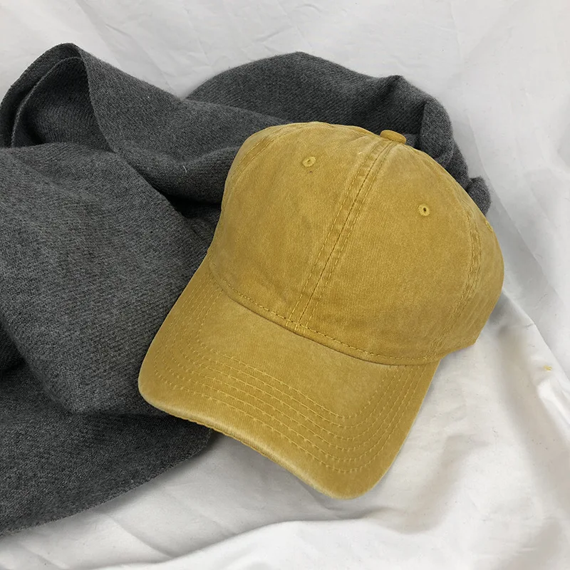 Wholesale 6 Panel Sports Caps Untructured Cotton Vintage Gorras Custom Embroidery Logo Baseball Cap Washed Distressed Dad Hats