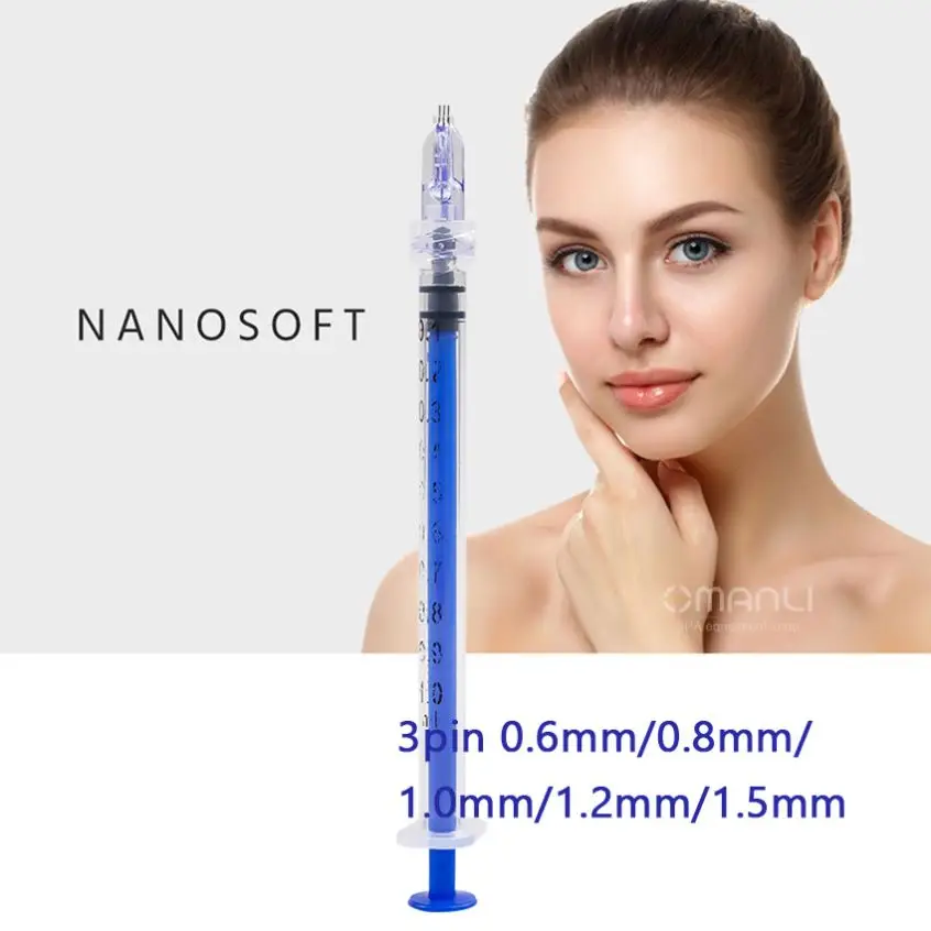 New Arrival 3Pin 34G Nanosoft Agujas Meso Nano Needles 0.6Mm 1.0Mm 1.2Mm 1.5Mm Nanosoft