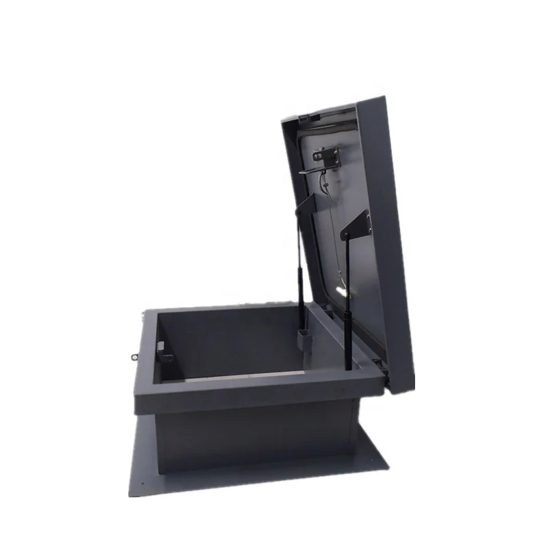 Heavy duty Pintle Hinge Roof Hatch Skylight Metal ceiling access door with Handle