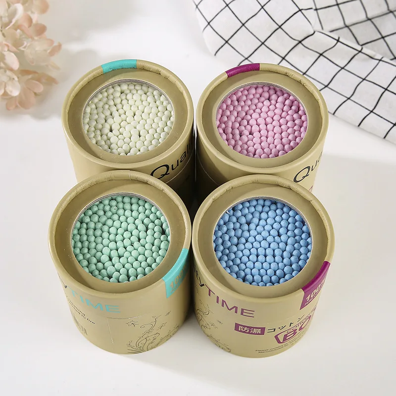 
China Made Professional Color Bamboo Stick Clean Disposable Cotton Swabs 