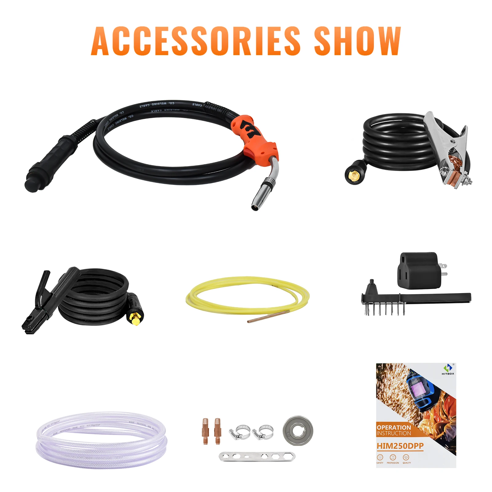 HITBOX Multi-function Welder Mig/tig/mma/cut/MIG gasless/mig Pulse Can Igbt Welding Machine Aluminum 6 In 1