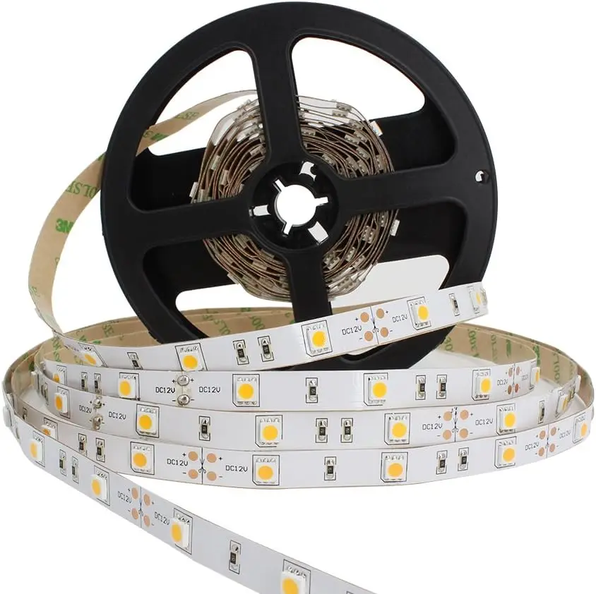 Factory custom led strip light decoration ambient light bar 12V 5050 lamp beads warm white 60 lights
