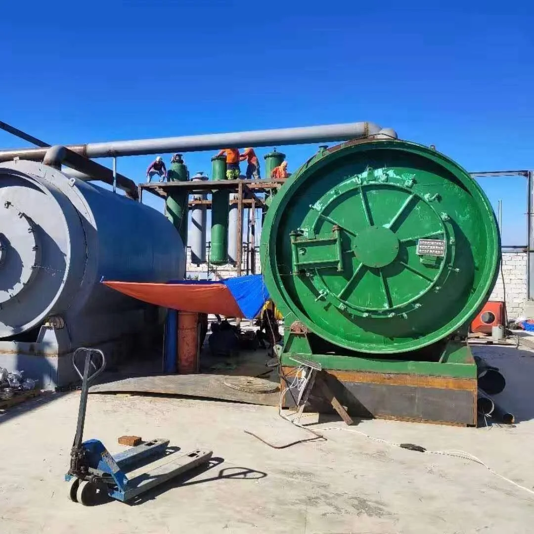 12 Ton Waste rubber and plastic pyrolysis machine