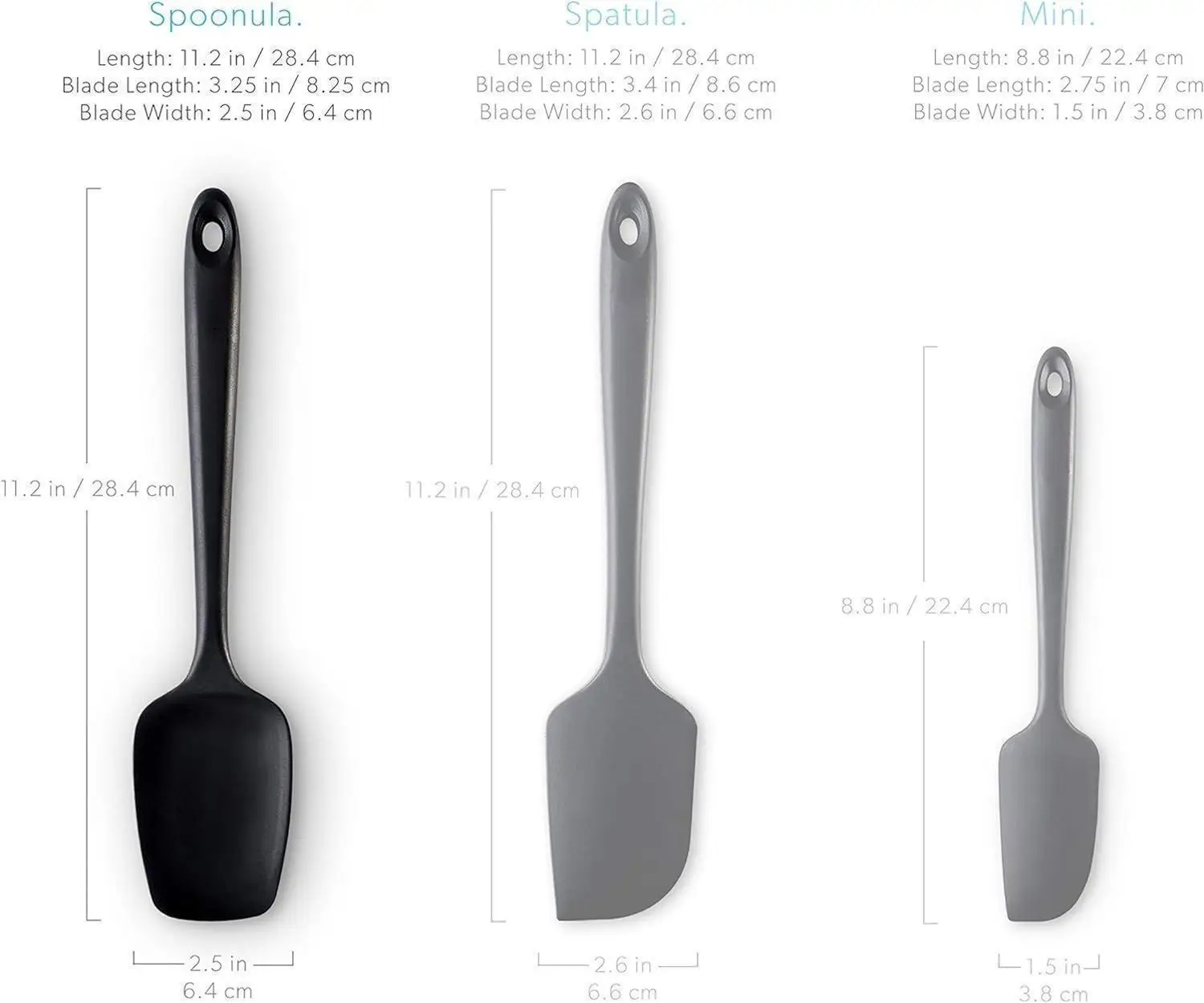 1 Pieces Silicone- Ergonomic Handle High Heat-Resistant Spatulas, Non-stick Rubber Spatulas