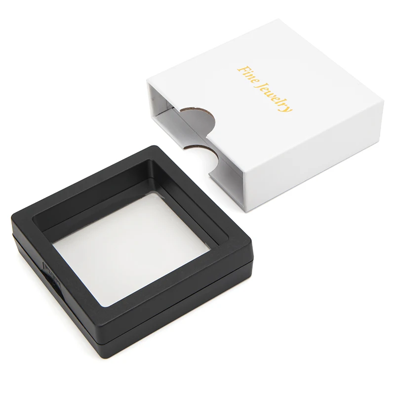 custom logo resin white jewelry box magnetic packaging jewelry gift boxes boite bijoux