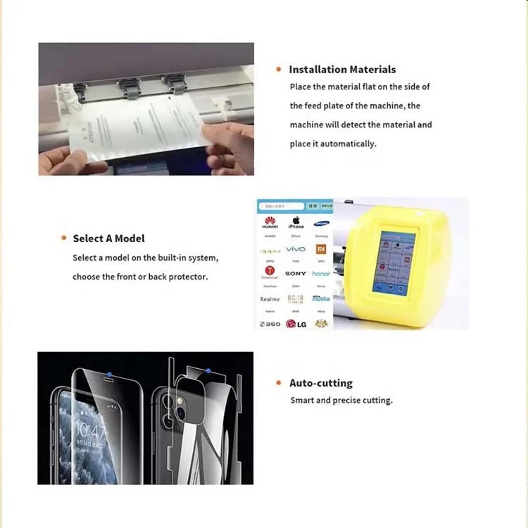 Novecel Flexible Hydrogel Film Screen Protector Cutting Machine For iPhone Watch Airpods Camera Tablet Front Glass Film Cutter