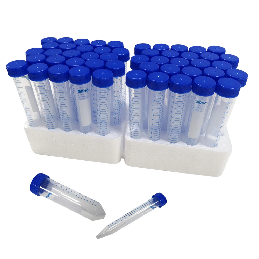 High Quality Disposable Plastic 15ml 50ml Leak Proof Centrifuge Tube For Lab Use
