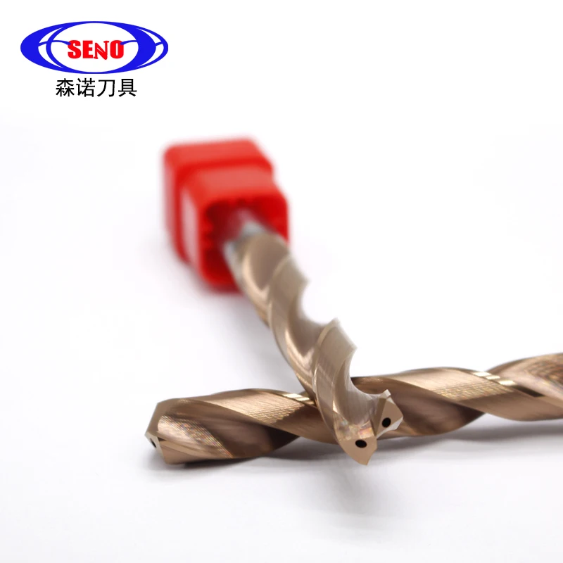 HRC60 Coolant Drilling Tool Carbide Drill Tools Inner Coolant Twist Drill